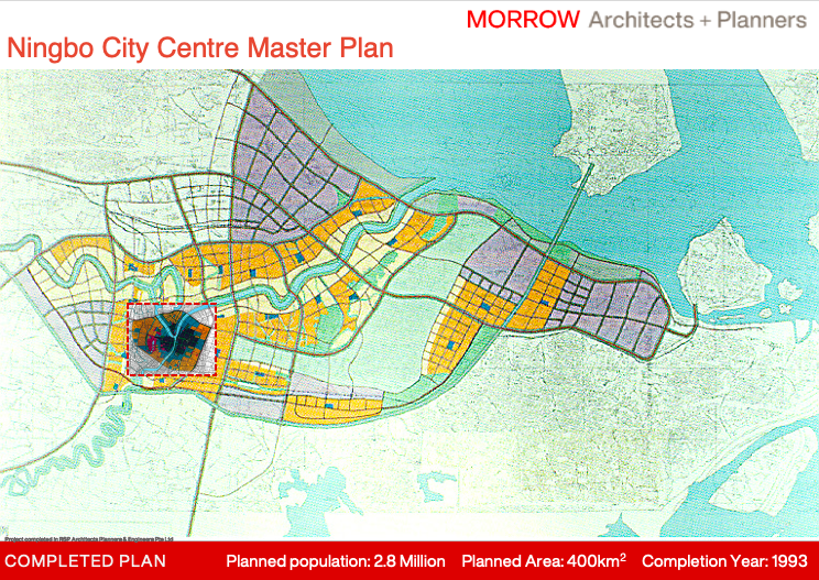 MORROW Urban planning - Dr Liu's 1993, Ningbo Master Plan
