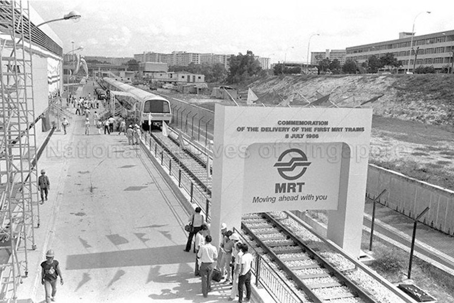 MORROW Architects - First batch of MRT trains at Bishan MRT in July 1986